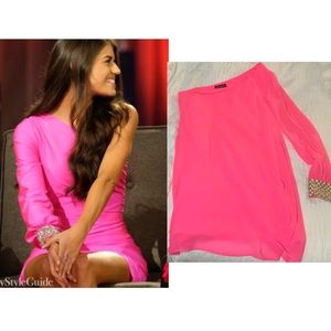 💖Pink One Shoulder Dress